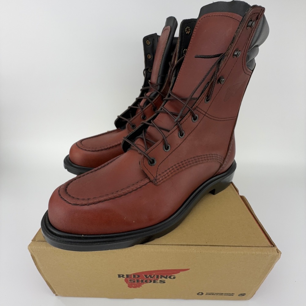 Red Wing 402 Supersole Mens 8" Soft Toe Work Boots 10.5D NIB